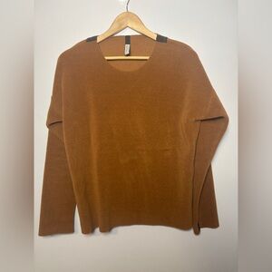 Henriette Steffensen Copenhagen Brown Fleece Top Pullover Womens Size Small
